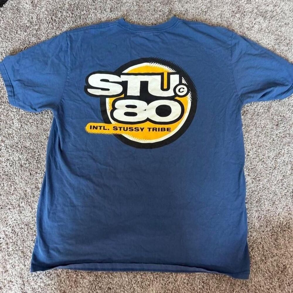 Stussy Men's Blue T-shirt